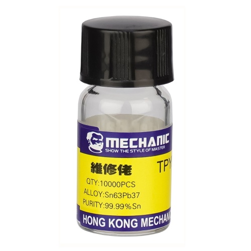Кульки BGA для паяння мікросхем Mechanic 0.2мм., 10000 шт. фото 2 Кульки BGA для паяння мікросхем Mechanic 0.2мм., 10000 шт. фото 2