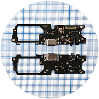 Шлейф Oppo A52, A72, A92 з роз'ємами зарядки та навушників - нижня плата (AAA)