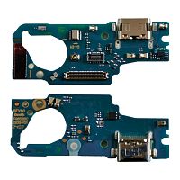 Шлейф Samsung Galaxy M55 M556 с разъемом зарядки и микрофоном - нижняя плата (AAA)