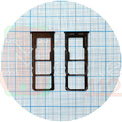 Тримач Sim картки Samsung Galaxy A23 A235F (чорний на 2 SIM + MicroSD)