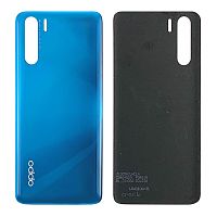 Задняя крышка Oppo A91 CPH2001 (синяя оригинал Китай)