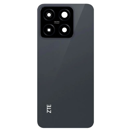 Задня кришка ZTE Blade A55 (чорна оригінал Китай зі склом камери)