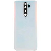 Задня кришка Xiaomi Redmi Note 8 Pro M1906G7I (біла оригінал Китай зі склом камери)