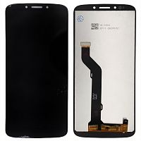 Дисплей Motorola Moto E5 Plus XT1924 з тачскріном (чорний з передньою панеллю)