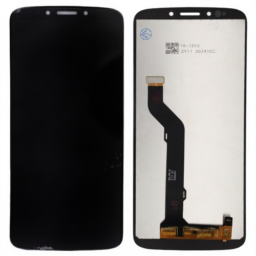 Дисплей Motorola Moto E5 Plus XT1924 з тачскріном (чорний з передньою панеллю)