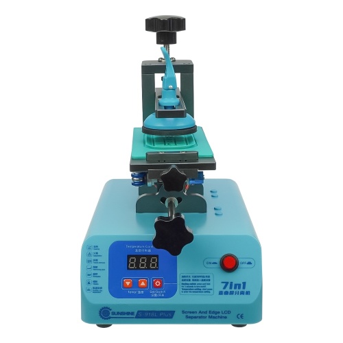 Сепаратор 8,5" (19,5 x 8 см) Sunshine S-918L Plus з поворотною, похилою робочою поверхнею, затискачем та вбудованим компресором фото 2