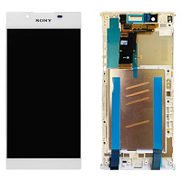 Дисплей Sony Xperia L1 G3311 G3312 G3313 з тачскріном (білий оригінал Китай з рамкою)