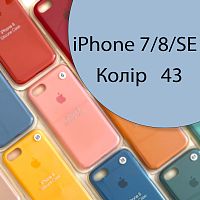 Чохол Silicone case для iPhone 7, iPhone 8 (блакитний №43)