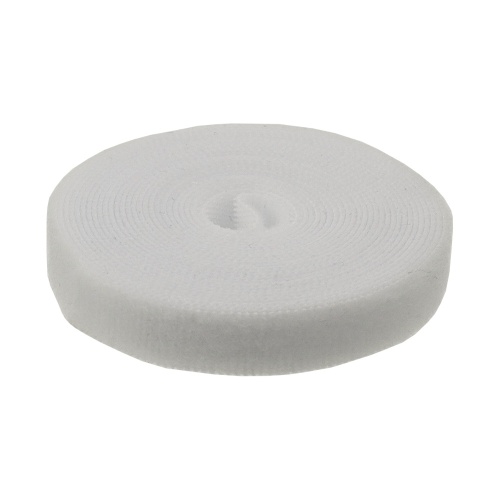 Кабельний органайзер Aida для стяжки дротів з липучкою, 10 мм x 3 м, білий