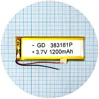 Акумулятор універсальний 383181P 82 х 30 х 4 мм, 1200 mAh 3.7 V