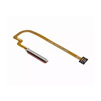 Шлейф Xiaomi Redmi 9T, Poco M3 з кнопкою включення та сканером відбитка пальця (помаранчевий оригінал Китай)