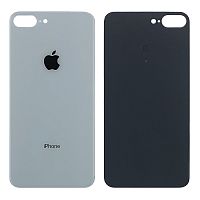 Задняя крышка Apple iPhone 8 Plus (белая оригинал Китай с большим отверстием)