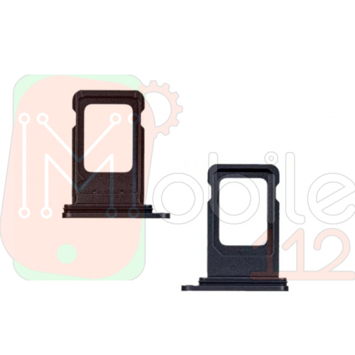 Тримач SIM карти Apple iPhone 11 (чорний на 2 SIM)