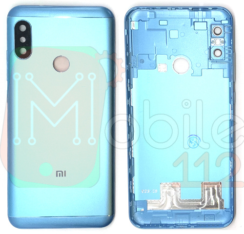 Задняя крышка Xiaomi Mi A2 Lite, Redmi 6 Pro M1805D1SG (синяя)