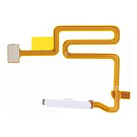 Шлейф Oppo A16, A16s, A54, A54s зі сканером відбитка пальця (сріблястий оригінал Китай)