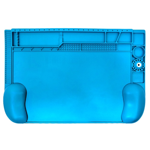 Силіконовий вогнетривкий 3D-килимок для захисту зап'ястя (робоче місце майстра) Mechanic V66D 450 x 300 мм