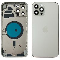 Корпус Apple iPhone 12 Pro Max (серебристый оригинал Китай)