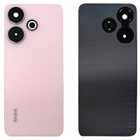 Задняя крышка Xiaomi Redmi 13 (розовая оригинал Китай со стеклом камеры)