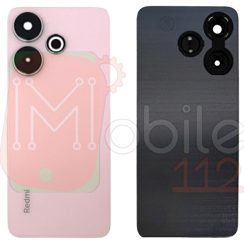 Задняя крышка Xiaomi Redmi 13 (розовая оригинал Китай со стеклом камеры)