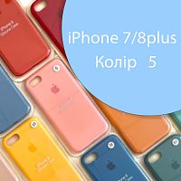 Чехол Silicone case для iPhone 7 Plus 8 Plus (голубой №5)