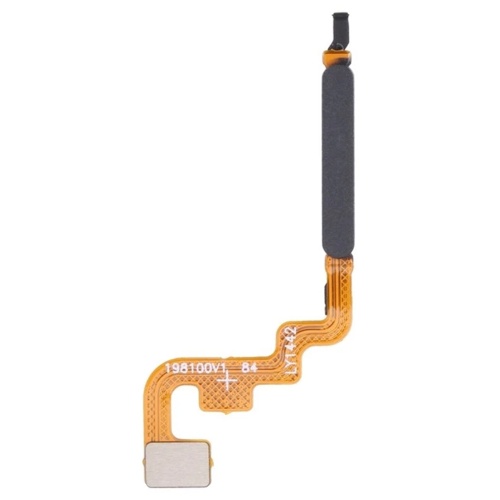 Шлейф Xiaomi Poco M4 Pro 5G, Redmi Note 11 5G з кнопкою включення та сканером відбитка пальця (AAA чорний)