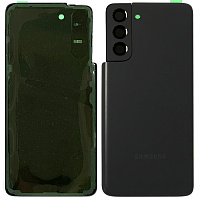 Задня кришка Samsung Galaxy S21 5G G991B (сіра зі склом камери)