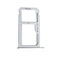 Держатель Sim карты Huawei P10 (серебристый 2 SIM (1 SIM + Micro SD))
