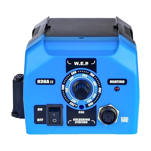 Паяльна станція WEP 936A-II, паяльник, тримачі плат та припою, 120W, 200-480 гр C фото 5