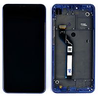 Дисплей Xiaomi Mi 8 Lite, Mi8 Lite, Mi 8X M1808D2TG + тачскрин (с синей рамкой)