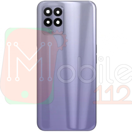 Задня кришка Realme 8i (фіолетова оригінал Китай зі склом камери)