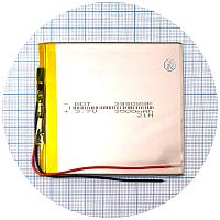 Аккумулятор универсальный 398088Р 87 х 80 х 3 мм 3500 mAh 3.7V