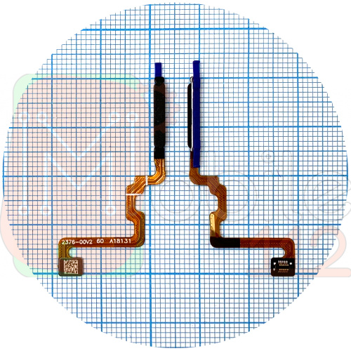 Шлейф Xiaomi Redmi 12 со сканером отпечатка пальца (чорний)