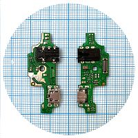 Шлейф Tecno Spark 5 Pro KD7 с разъемами зарядки и наушников с микрофоном - нижняя плата (AAA)