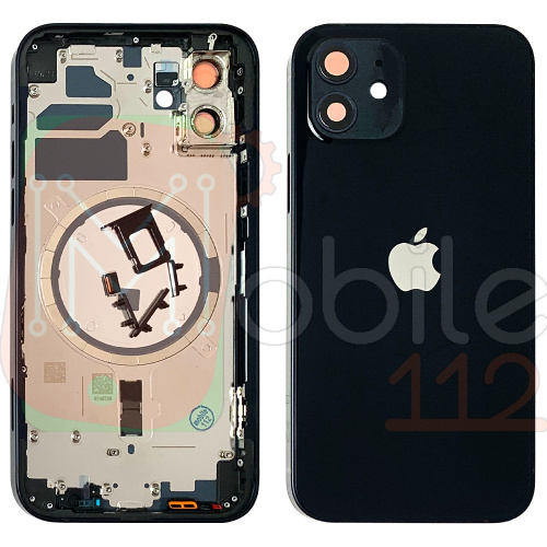 Корпус Apple iPhone 12 (чорний оригінал Китай EU)