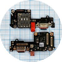 Шлейф OnePlus Nord 4 CPH2663 с разъемами зарядки, Sim-карты и микрофоном - нижняя плата (оригинал Китай)
