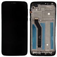 Дисплей Motorola Moto G7 Power XT1955 з тачскріном (чорний 154 мм з рамкою)