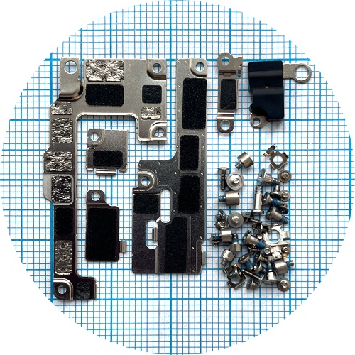 Набір винтів та кріпильно-прижимних пластин для Apple iPhone 16 (оригінал 100%)