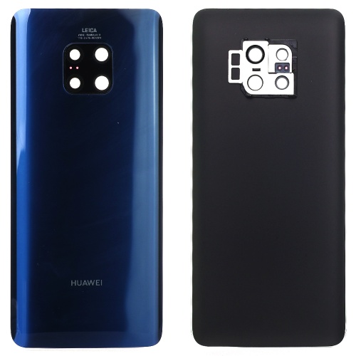 Задня кришка Huawei Mate 20 Pro LYA-L09 (синя оригінал Китай зі склом камери)