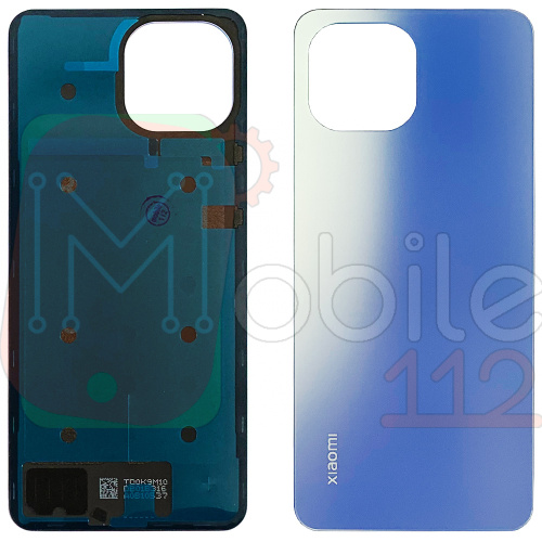 Задняя крышка Xiaomi 11 Lite 5G NE, Mi 11 Lite (голубая Original New)