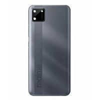 Задняя крышка Realme C11 2021 RMX3231 (серая со стеклом камеры)
