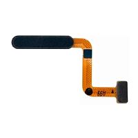 Шлейф Samsung Galaxy M31s M317F з кнопкою вмикання та сканером відбитка пальця (чорний оригінал Китай)