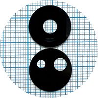 Стекло камеры OnePlus Nord 3 (черное комплект 2 шт)