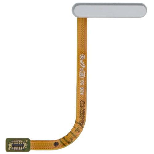 Шлейф Samsung Galaxy A26 A266E з кнопкою включення та сканером відбитка пальця (AAA білий)