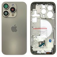 Корпус Apple iPhone 15 Pro у зборі (сірий, Natural Titanium EU)