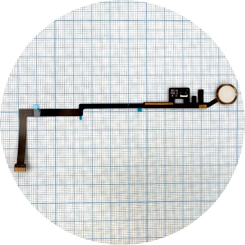 Шлейф Apple iPad 9.7 2017, iPad 9.7 2018 з кнопкою меню Home (золотистий оригінал Китай)