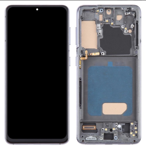 Дисплей Samsung Galaxy S21 5G G991B + тачскрин (IN-CELL с серой рамкой) Дисплей Samsung Galaxy S21 5G G991B + тачскрин (IN-CELL с серой рамкой)
