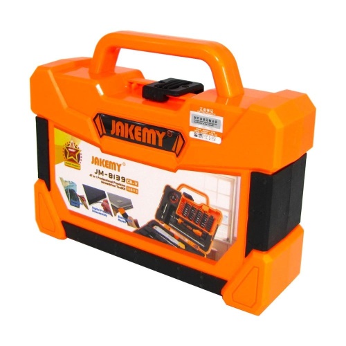 Набір інструментів Jakemy JM-8139 (ручка, 35 біт, подовжувач, пінцет, ніж, 2-стор. мет. лопатка, викрутки +1.2, пенталоб 0.8) фото 3 Набір інструментів Jakemy JM-8139 (ручка, 35 біт, подовжувач, пінцет, ніж, 2-стор. мет. лопатка, викрутки +1.2, пенталоб 0.8) фото 3