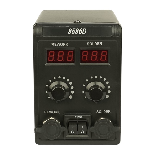 Паяльная станция Aida 8586D, фен с датчиком наклона (700W), паяльник с термоэлементом Hakko (60W), цифровая индикация фото 4 Паяльная станция Aida 8586D, фен с датчиком наклона (700W), паяльник с термоэлементом Hakko (60W), цифровая индикация фото 4