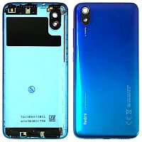 Задняя крышка Xiaomi Redmi 7A m1903c3eg (синяя Morning Blue оригинал Китай со стеклом камеры)