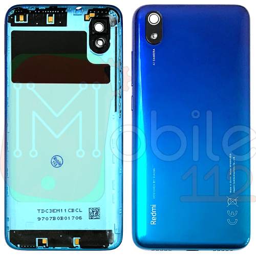 Задня кришка Xiaomi Redmi 7A m1903c3eg (синя Morning Blue оригінал Китай зі склом камери)